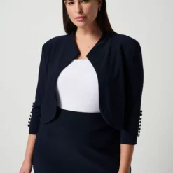 Joseph Ribkoff LSD Bolero Midnight Blue 9 Joseph Ribkoff LSD Bolero Midnight Blue -Jurken Verkoopwinkel LSDboleroMidnightblue 4 scaled