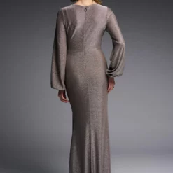 Joseph Ribkoff Lanya Dress 9 Joseph Ribkoff Lanya Dress -Jurken Verkoopwinkel Lanyadress Taupe 3 scaled