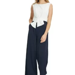Vera Mont Lara Jumpsuit Dark Blue / Cream