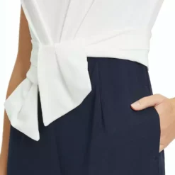 Vera Mont Lara Jumpsuit Dark Blue / Cream -Jurken Verkoopwinkel LarajumpsuitDarkBlue Cream 6