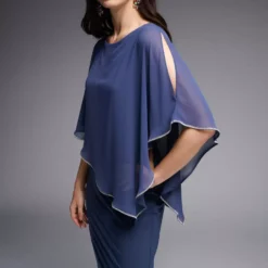 Joseph Ribkoff Leflia Dress 223762S -Jurken Verkoopwinkel Lefliadress223762S MineralBlue 4