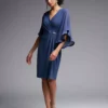Joseph Ribkoff Leisha Dress 231771 Mineral Blue -Jurken Verkoopwinkel Leishadress231771MineralBlue 1 scaled