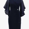 Joseph Ribkoff Leisha Dress 231771 -Jurken Verkoopwinkel Leishadress231771 Midnightblue 1 scaled
