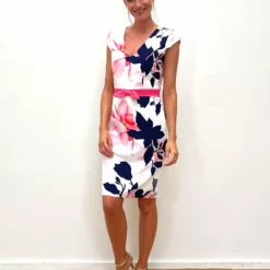 Linea Raffaelli Set 221-802-02 -Jurken Verkoopwinkel LineaRaffaelliSet221 802 02 Fuchsia 4