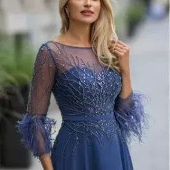 Christian Koehlert Liona Dress 0810 -Jurken Verkoopwinkel Lionadress0810 VintageIndigo 3