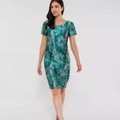 SWING Liva Dress -Jurken Verkoopwinkel Livadress Darkgreen 4
