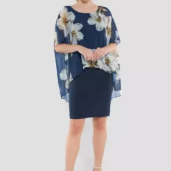 SWING Liya Dress 5AE16100 -Jurken Verkoopwinkel Liyadress5AE16100 Navy 4