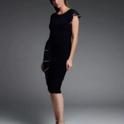 Joseph Ribkoff Liza Dress -Jurken Verkoopwinkel Lizadress Midnightblue 4 scaled