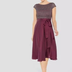 SWING Malika Dress -Jurken Verkoopwinkel Malikadress Brilliantwine 4