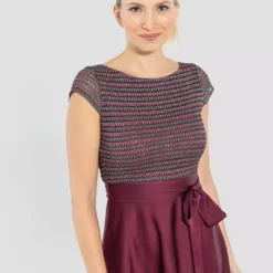 SWING Malika Dress -Jurken Verkoopwinkel Malikadress Brilliantwine 5