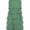 Vera Mont Mara Layers Dress 2 Vera Mont Mara Layers Dress -Jurken Verkoopwinkel Maralayersdress Greenpoison 1