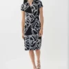 Joseph Ribkoff Marelli Dress -Jurken Verkoopwinkel Marellidress BlackWhite 1 scaled