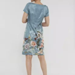 SWING Marila Flower Dress -Jurken Verkoopwinkel Marilaflowerdress Seablue 3