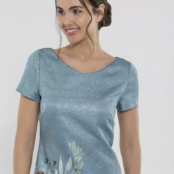 SWING Marila Flower Dress -Jurken Verkoopwinkel Marilaflowerdress Seablue 6