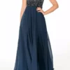 SWING Mauve Dress -Jurken Verkoopwinkel Mauvedress Navy 1