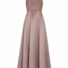 SWING Maxi Sequin Satin Dress Beige 1 SWING Maxi Sequin Satin Dress Beige -Jurken Verkoopwinkel MaxisequinsatindressBeige 1