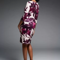 Joseph Ribkoff Melania Dress -Jurken Verkoopwinkel Melaniadress Mulberry 3 scaled
