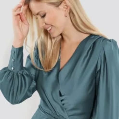 SWING Messel Dress -Jurken Verkoopwinkel Messeldress Fadedblue 5