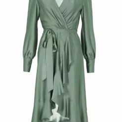 SWING Messel Dress -Jurken Verkoopwinkel Messeldress Mossgreen 2
