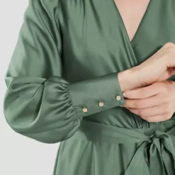 SWING Messel Dress -Jurken Verkoopwinkel Messeldress Mossgreen 6