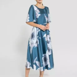 SWING Mezda Dress -Jurken Verkoopwinkel Mezdadress Jewelblue 4