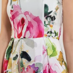 SWING Midi Bloemenjurk Mouwloos 10 SWING Midi Bloemenjurk Mouwloos -Jurken Verkoopwinkel Midibloemenjurkmouwloos 2