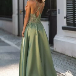 Christian Koehlert Mikado Dress Peppermint Green -Jurken Verkoopwinkel MikadodressPeppermintGreen 6