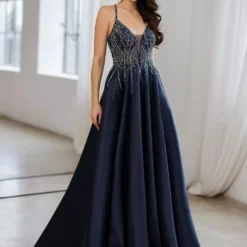 Christian Koehlert Mikado Dress Twilight Blue