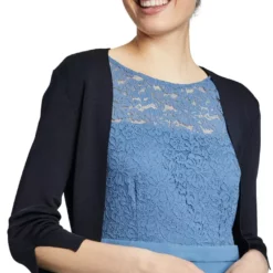 Vera Mont Mira Viscose Bolero -Jurken Verkoopwinkel Miraviscosebolero Nightsky 6