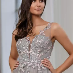 Christian Koehlert Monaca Dress 0732 -Jurken Verkoopwinkel Monacadress0732 Ghostgray 3