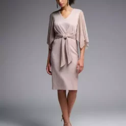 Joseph Ribkoff Novelty Dress 231715 Rosé -Jurken Verkoopwinkel Noveltydress231715Rose 4