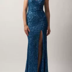 Mascara London Opari Dress Steel Blue