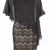 SWING Oversleeve Lace Dress 2 SWING Oversleeve Lace Dress -Jurken Verkoopwinkel Oversleevelacedress Black 1