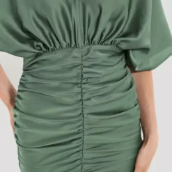 SWING Palerma Dress 5AE10100 -Jurken Verkoopwinkel Palermadress5AE10100 Mossgreen 6