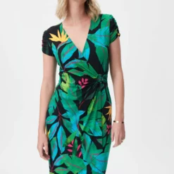 Joseph Ribkoff Patrizia Dress 232162 9 Joseph Ribkoff Patrizia Dress 232162 -Jurken Verkoopwinkel Patriziadress232162 Black Multi 3 scaled