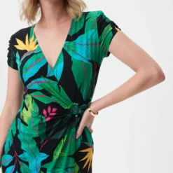 Joseph Ribkoff Patrizia Dress 232162 10 Joseph Ribkoff Patrizia Dress 232162 -Jurken Verkoopwinkel Patriziadress232162 Black Multi 4 scaled