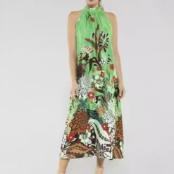 SWING Perla Dress -Jurken Verkoopwinkel Perladress Applegreen 6