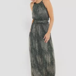 SWING Pernille Dress 5AE06400 -Jurken Verkoopwinkel Pernilledress5AE06400 Mossgreen 4