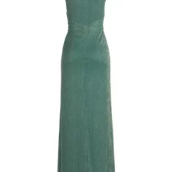 Vera Mont Pesse Dress -Jurken Verkoopwinkel Pessedress Green gold 4