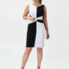 Joseph Ribkoff Quinci Dress 231103 -Jurken Verkoopwinkel Quincidress231103 BlackWhite 1 scaled