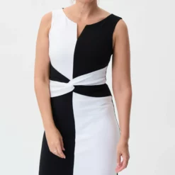 Joseph Ribkoff Quinci Dress 231103 -Jurken Verkoopwinkel Quincidress231103 BlackWhite 3 scaled