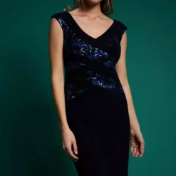 Joseph Ribkoff Quinn Dress 13 Joseph Ribkoff Quinn Dress -Jurken Verkoopwinkel Quinndress Midnightblue 6 scaled