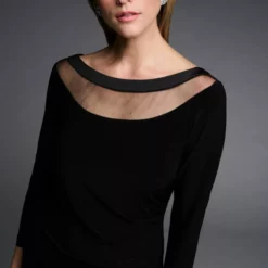 Joseph Ribkoff Quinty Dress -Jurken Verkoopwinkel Quintydress Midnightblue 4 scaled