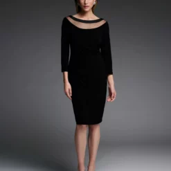 Joseph Ribkoff Quinty Dress -Jurken Verkoopwinkel Quintydress Midnightblue 5 scaled