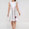SWING Ravelli Dress -Jurken Verkoopwinkel Ravellidress White 1