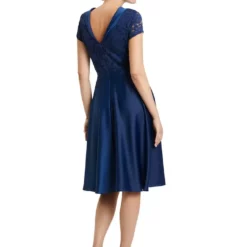 Vera Mont Rosette Dress -Jurken Verkoopwinkel Rosettedress FestivalBlue 3