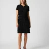 Joseph Ribkoff Ruffle Dress 211350S -Jurken Verkoopwinkel Ruffledress211350S Black 1 scaled