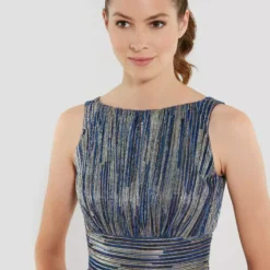 SWING Lurex Cocktail Jurk Navy -Jurken Verkoopwinkel SWING NOS 3201 77761510 3