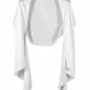 SWING Satijn Chiffon Stola -Jurken Verkoopwinkel Satijnchiffonstola Ivory 1