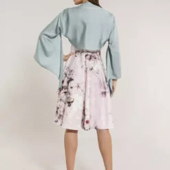 SWING Satijn Chiffon Stola -Jurken Verkoopwinkel Satijnchiffonstola Mint 4